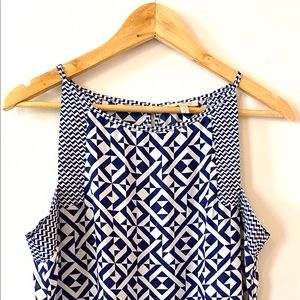 SKIES ARE BLUE Women’s Halter Tank Top Blue Summer